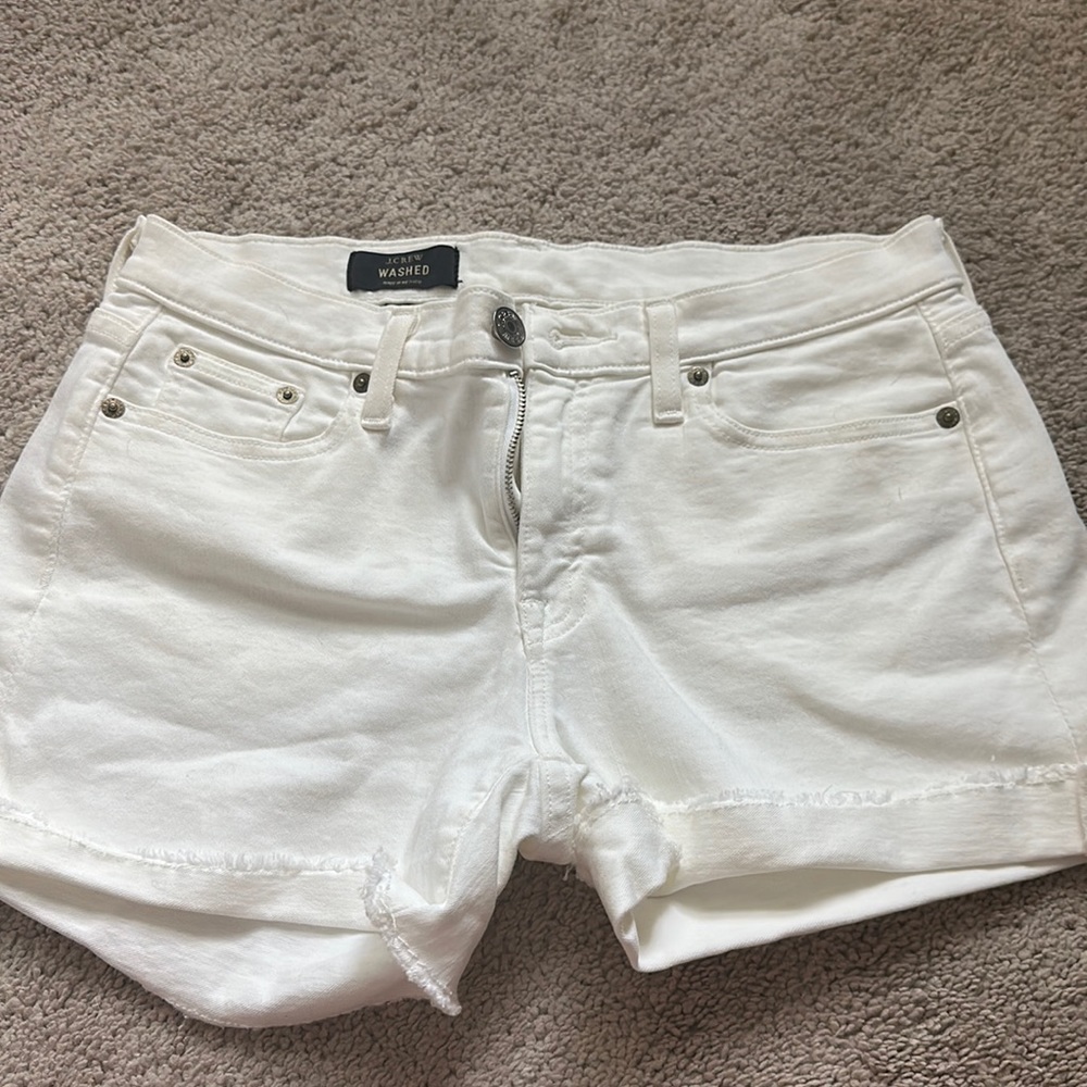 NWT size 27 J Crew white jeans shorts